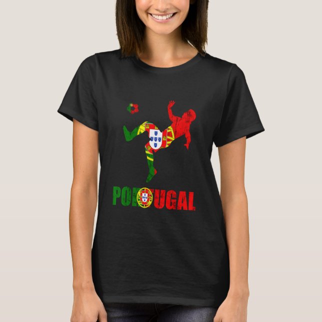 Camiseta Portugal Fútbol Orgullo portugués Futebol Portugue (Anverso)