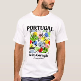 Camiseta Portugal hecho corazón
