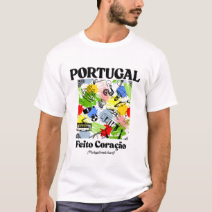Camiseta Portugal hecho corazón