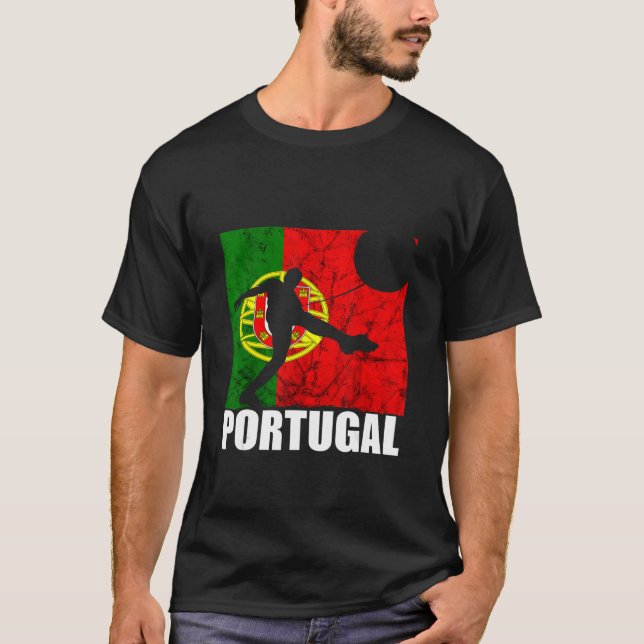 Camiseta Portugal Jugador de fútbol portugués Futebol Portu (Anverso)