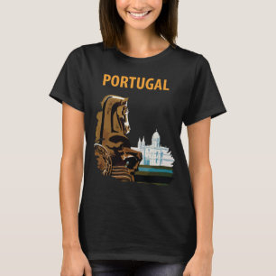 Camiseta Portugal Lisboa Torre de Belem Viaje Dorado