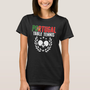 Camiseta Portugal: Mesa de ping pong, apoyo a Pong en Portu