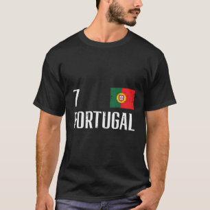 Camiseta Portugal Número 7 de fútbol portugués