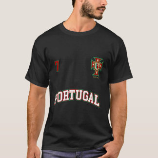 Camiseta Portugal Número 7 Selección De Fútbol Fl Portugués