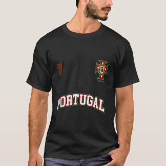 Camiseta Portugal Número 7 Selección De Fútbol Fl Portugués