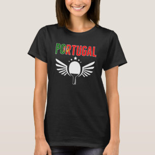 Camiseta Portugal Ping Pong  partidarios del tenis de mesa 