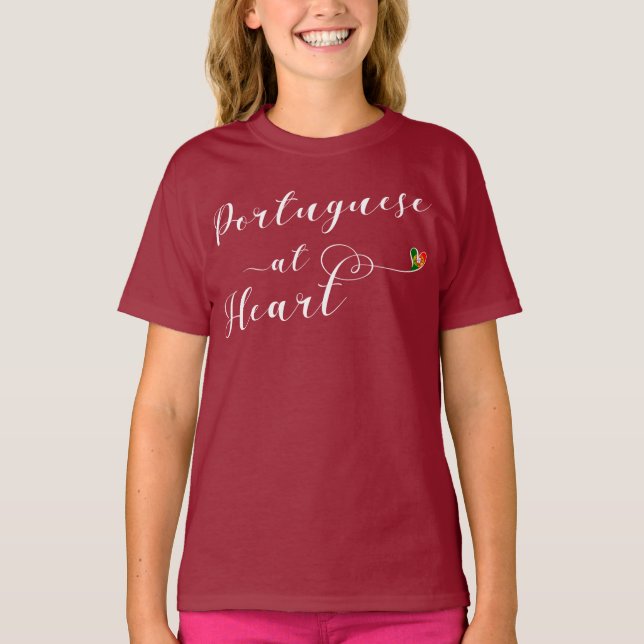 Camiseta Portugués al Corazón, Portugal (Anverso)