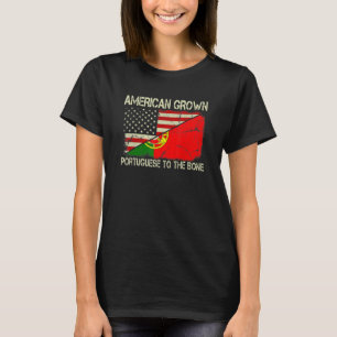 Camiseta Portugués Creciente Estadounidense A Portugal Hues
