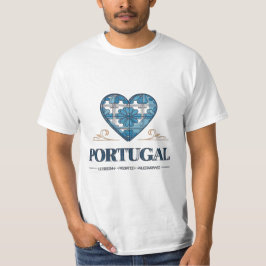 Camiseta Portuguese Azulejo Heart Portugal T-Shirt – Lisbon