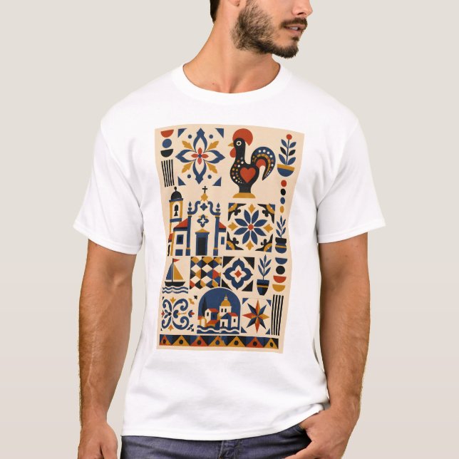 Camiseta Portuguese Mosaic (Anverso)