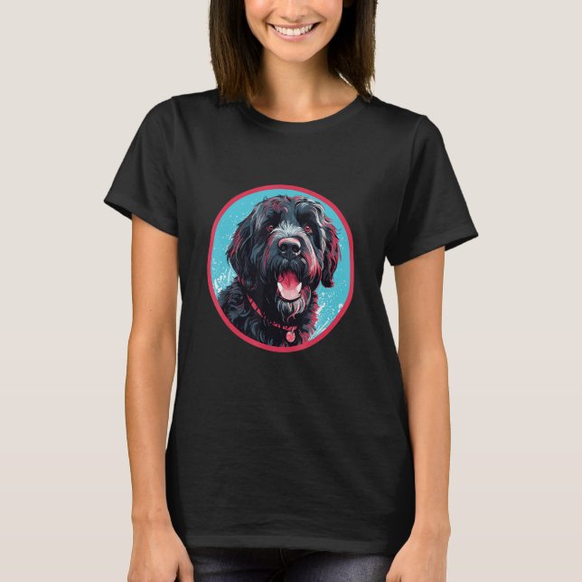 Camiseta Portuguese Water Dog Breed Dog Design 1 (Anverso)