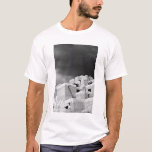 Camiseta Posada de adobe estilo Pueblo en Loretto, Santa Fe
