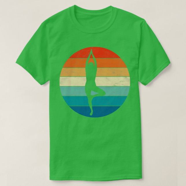 Camiseta Pose de árbol de yoga (Diseño del anverso)