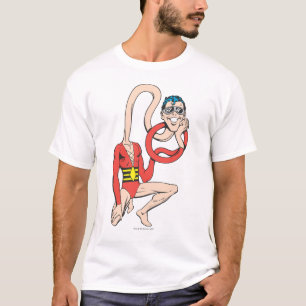 Camiseta Pose de cuello de goma de hombre plástico