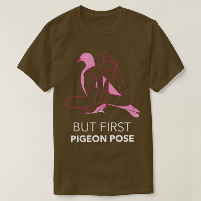 Camiseta Pose de paloma de yoga (Diseño del anverso)