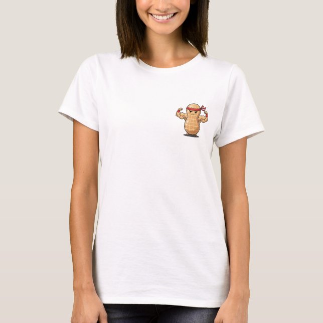 Camiseta Pose de Poder de Cacahuete – Cacahuete de Dibujos  (Anverso)