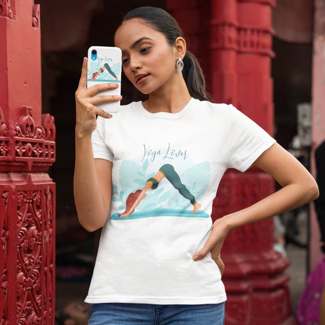 Camiseta Pose de yoga para perros descendente - Diseño pers (Subido por el creador)