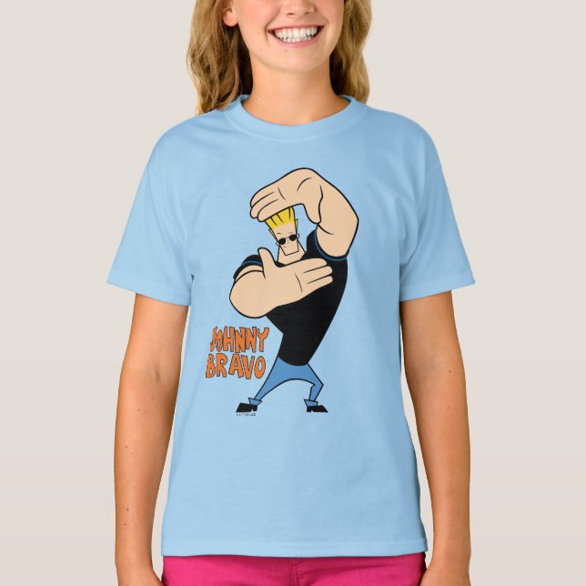 Camiseta Pose del marco de imagen de Johnny Bravo (Anverso)