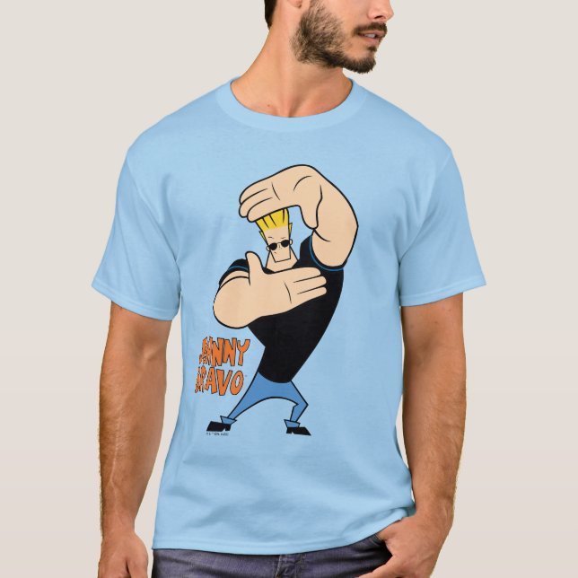 Camiseta Pose del marco de imagen de Johnny Bravo (Anverso)