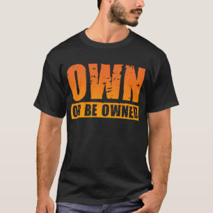 Camiseta Poseer o ser T (lg naranja-apenado/negro) de Men's