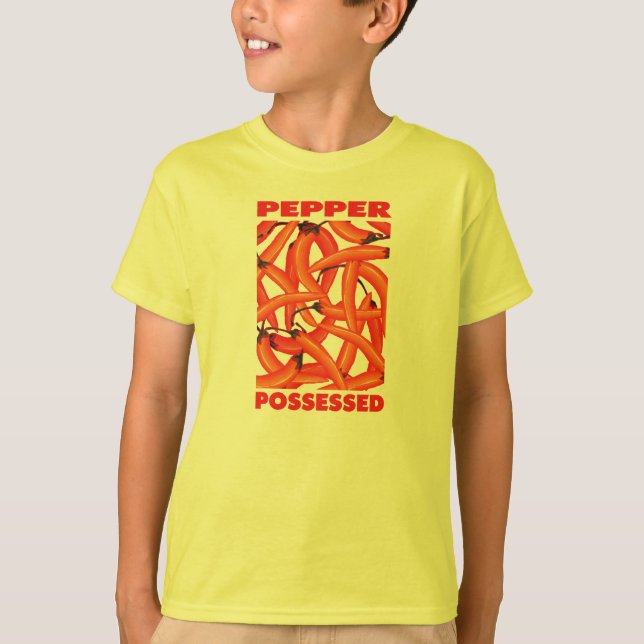 Camiseta Poseído con pimientos (Anverso)