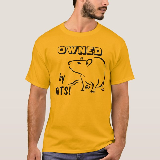 Camiseta ¡POSEÍDO por las ratas! (Anverso)