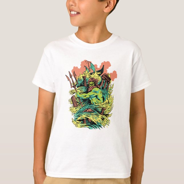 Camiseta Poseidon God Mythology Greece (Anverso)