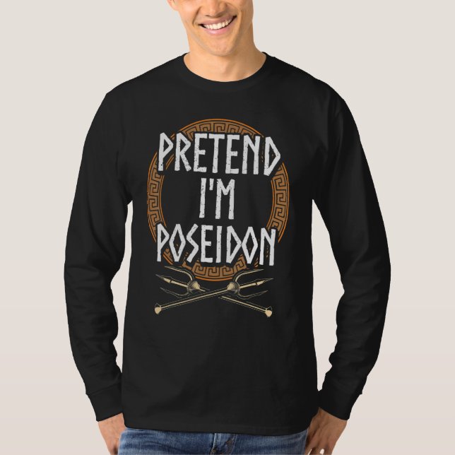 Camiseta Poseidón Mitología Griega Dios Griego Antiguo M (Anverso)