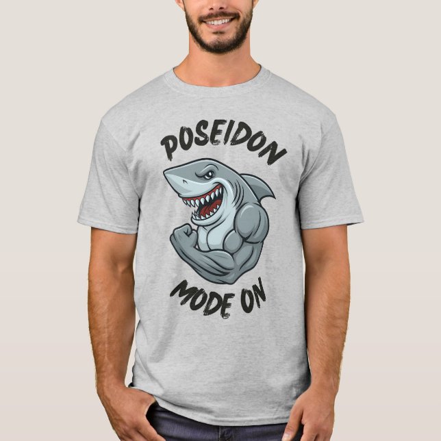 Camiseta Poseidon Mode On™ - Fitness Nautical Gym (Anverso)