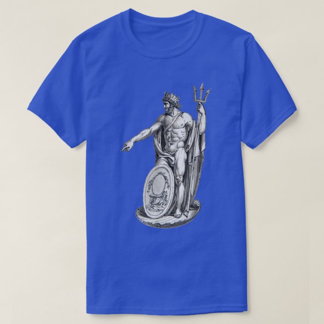 Camiseta Poseidon Trident griego Dios mitología (Diseño del anverso)