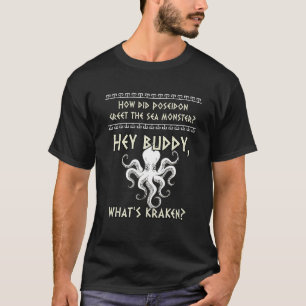 Camiseta Poseidón y antiguo monstruo de la mitología griega