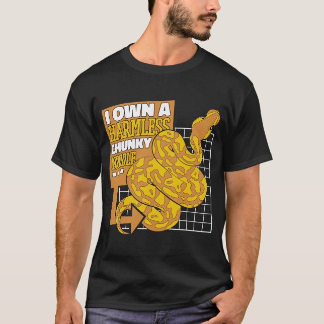 Camiseta Poseo una pitón de plátano Pythonidae de fideos gr (Anverso)