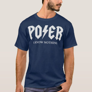 Camiseta Poser Tee Funny Parody Meme vintage angustiado