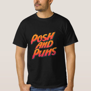 Camiseta "Posh and Puns - Ingenioso y elegante