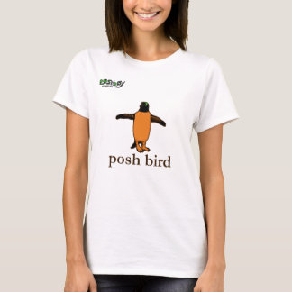 Camiseta poshbird (pingüino marrón)