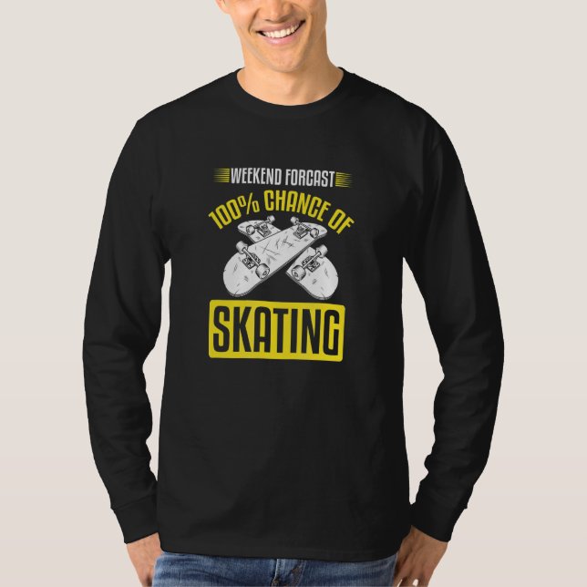 Camiseta Posibilidad De Skate Weekend 100% Skateboarding (Anverso)