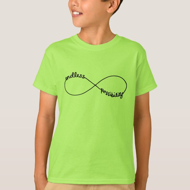 Camiseta Posibilidad sin fin - símbolo del infinito (Anverso)