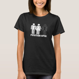 Camiseta Posición abierta Swingers macho femenino