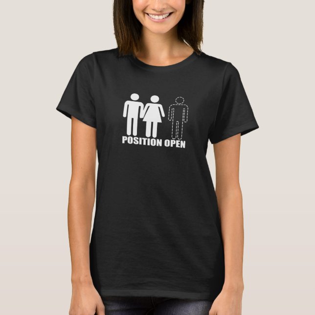 Camiseta Posición abierta Swingers macho femenino (Anverso)