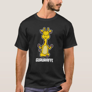 Camiseta Posición de yoga vintage de jirafa Guruaffe Yoga A