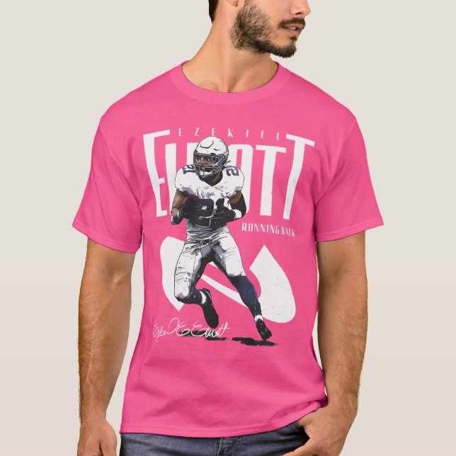 Camiseta Posición del nombre de Ezekiel Elliott Dallas (Anverso)