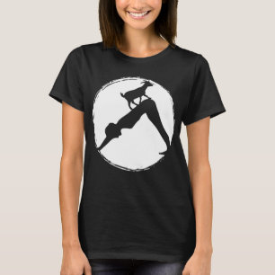 Camiseta Posición del perro de yoga de cabra - Estudiante