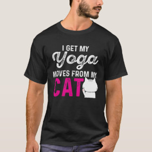 Camiseta Posiciones de yoga de gato para yogui o dama de ga