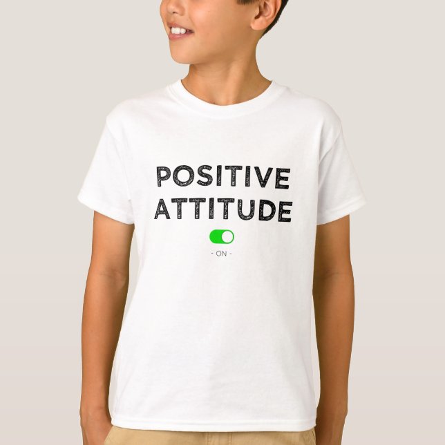 Camiseta Positiva actitud él - t-shirt niño (Anverso)