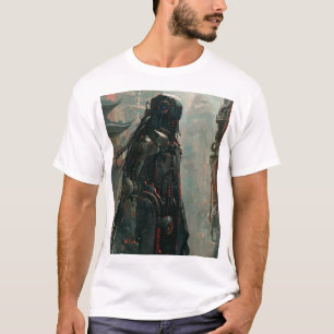Camiseta positiva al estilo ciberpunk de la China 