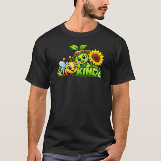 Camiseta positiva de abeja linda amable abejorro