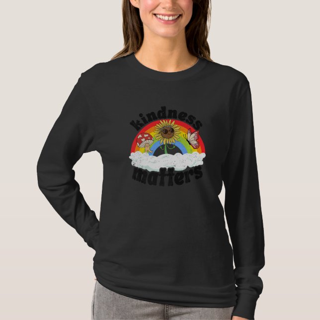Camiseta Positive Anti Bullying Rainbow Sped Teacher Kindne (Anverso)