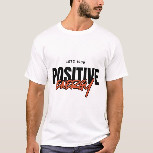 Camiseta Positive Energy Retro Vibe ESTD 1989 Graphic (Anverso)