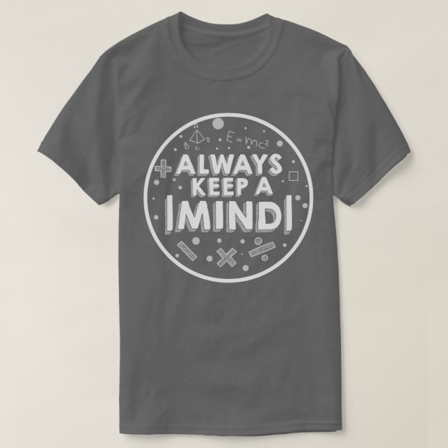 Camiseta Positive Mind Math Phrase Design (Diseño del anverso)
