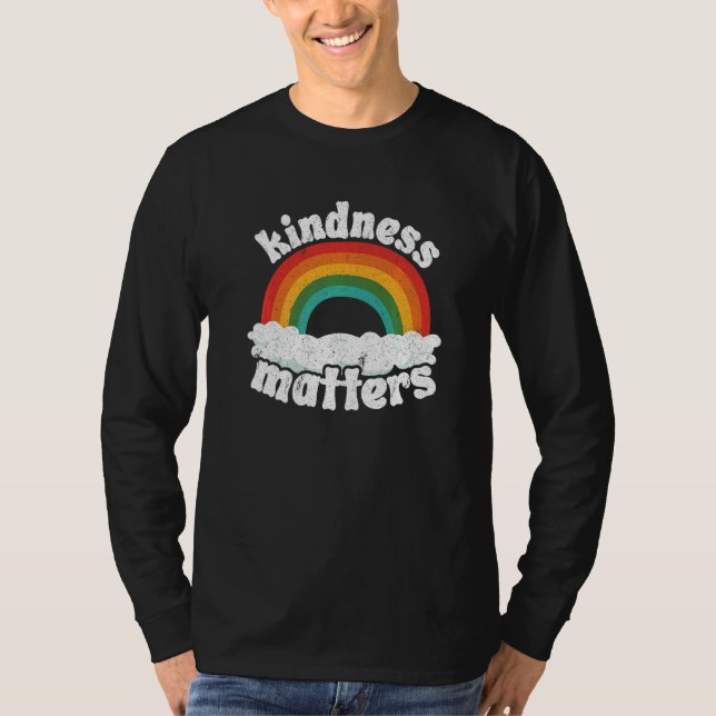 Camiseta Positive Sped Teacher Anti Bullying Rainbow Kindne (Anverso)